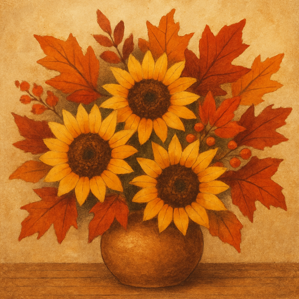 Autumn floral arrangement