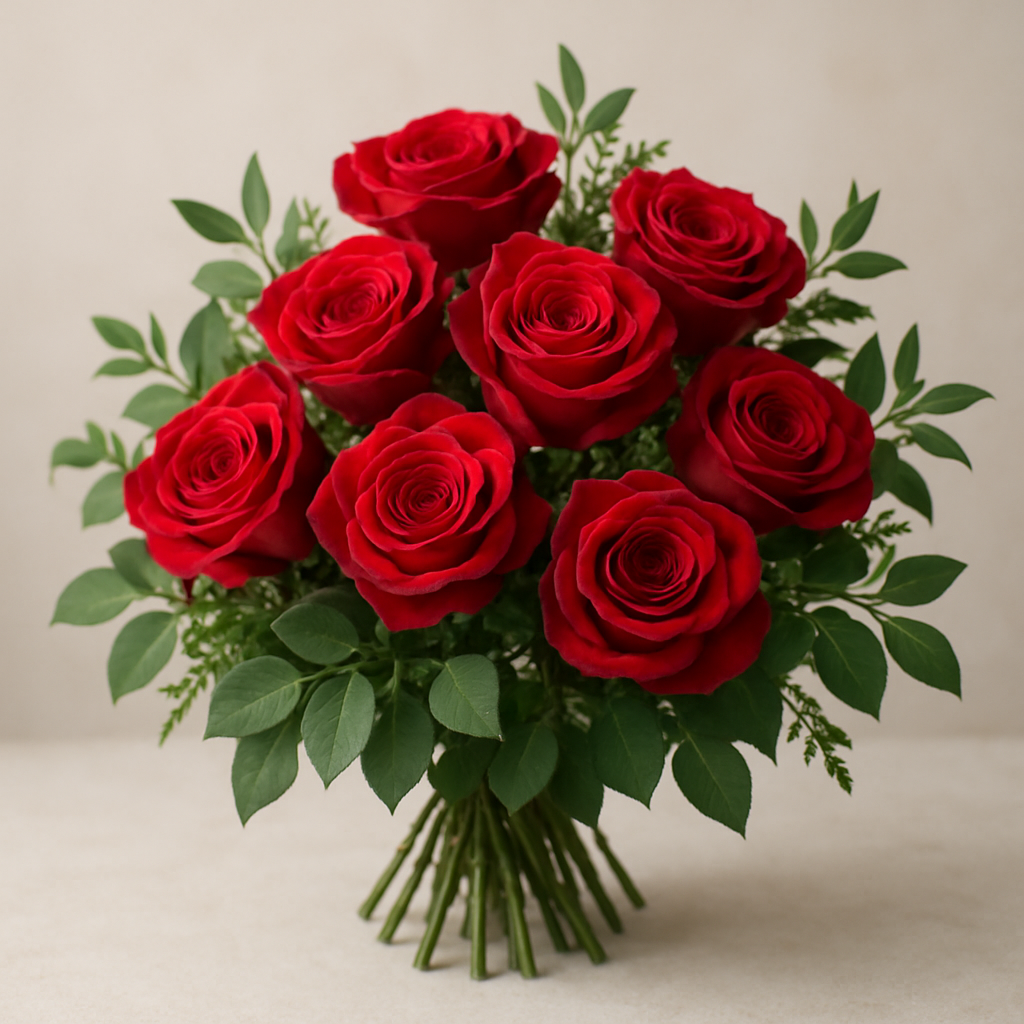 Bouquet of red roses